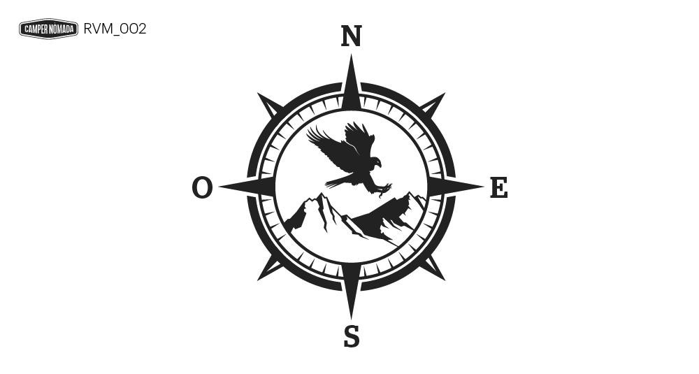 Águila y montañas